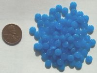 100 2x6mm Translucent Blue Rondelle Beads